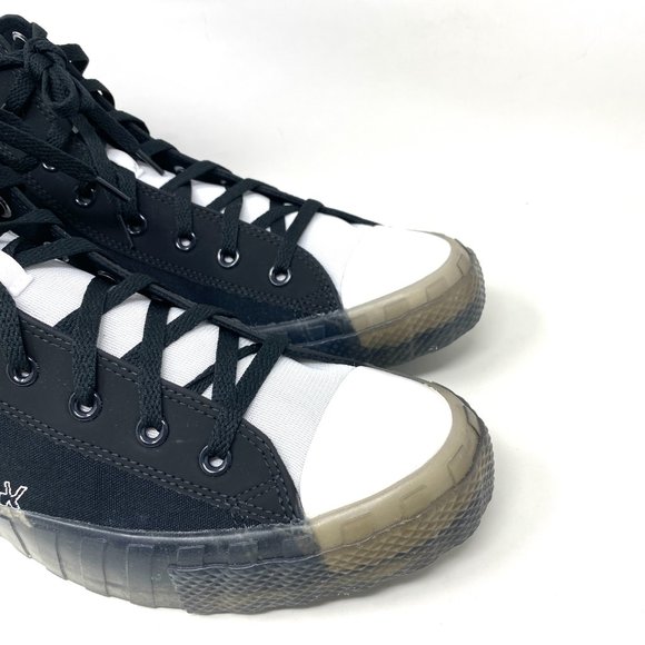 Converse UNT1TL3D Sneaker Shoes Men's High Top Black White Canvas Suede 169467C - Picture 4 of 10